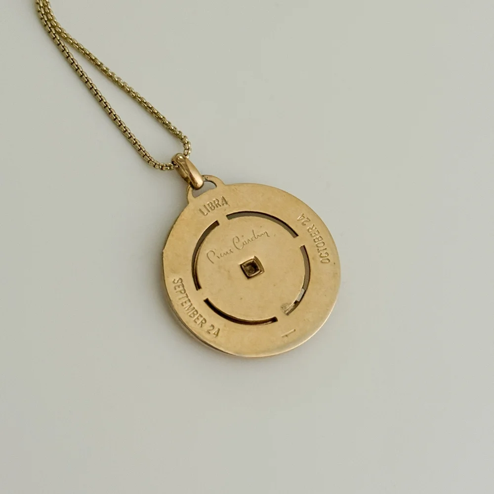 Pierre Cardin Vintage 1979 Libra Zodiac Reworked Necklace with